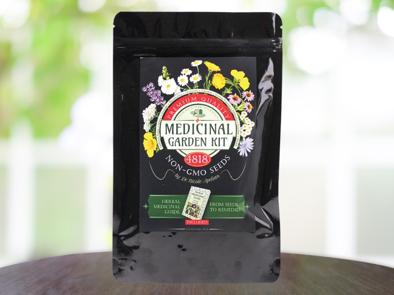 Medicinal Garden Kit Review The Complete Natural Backyard Pharmacy Herbal Seeds and Remedy Guide by Nicole Apelian