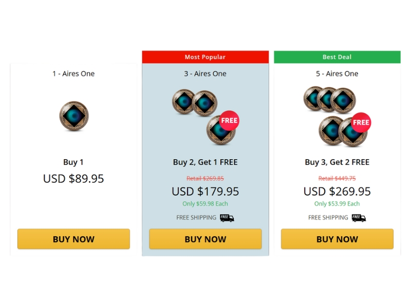 Aires Lifetune One Neutralize Harmful EMF Radiation with Silicon Resonator Chip Protection Prices