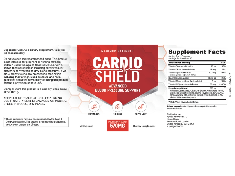 Cardio Shield Ingredients and Their Benefits
