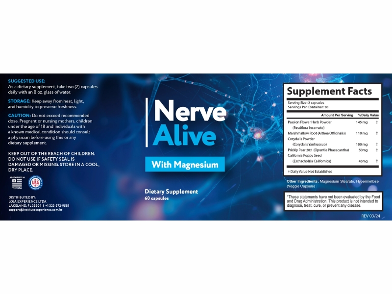 Nerve Alive Review The Red Pepper Seed Hack Ingredients for Neuropathy by NerveAlive Supplement Facts Ingredients List