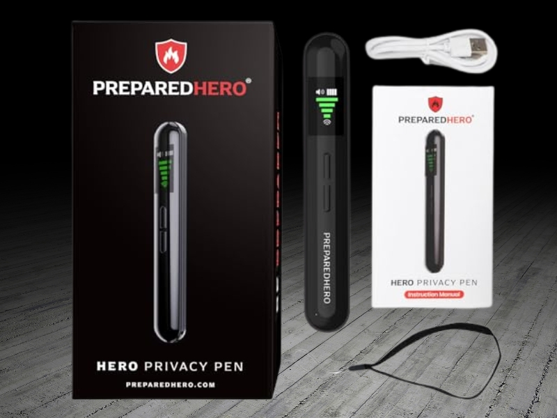 Prepared Hero Privacy Pen Review Best Electronic Spying Tool for Hidden Cameras and GPS Devices