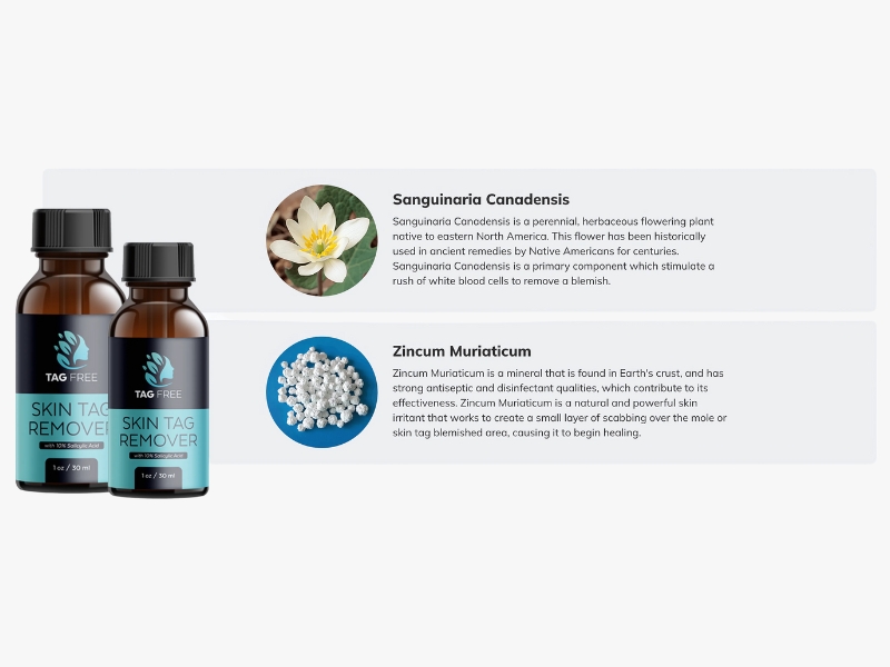 TagFree Skin Tag Remover Reviewed Most Effective Tag-Free Mole and Skin Tag Corrector Serum Ingredients