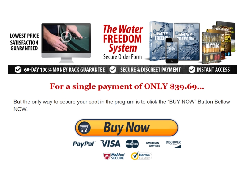 Water Freedom System Review The Water Liberty Guide for Clean Drinking Water At-Home Price