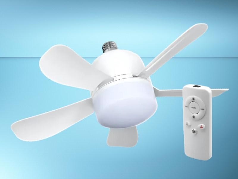 WunderCool Light Socket Fan Under Review Portable Ceiling Fan and Light with Remote Control by Wunder Cool