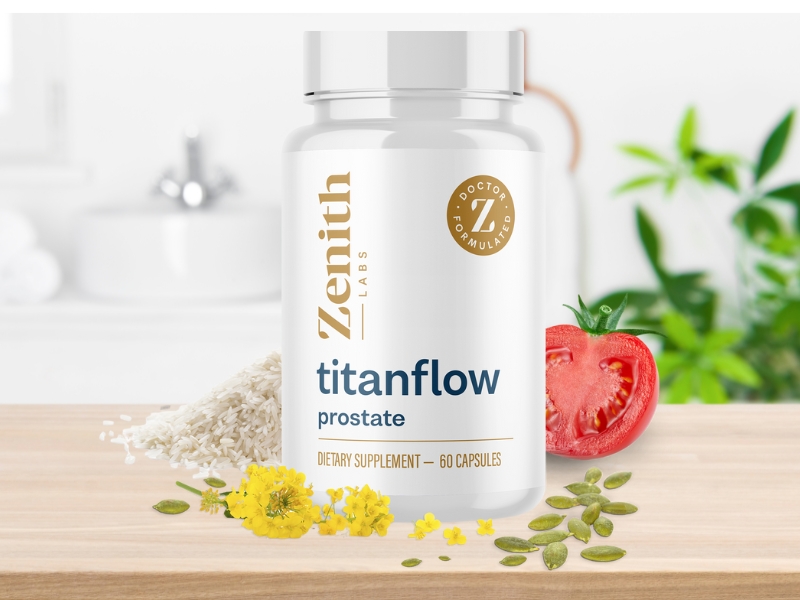 Zenith Labs TitanFlow Review Prostate Support for Healthy Urinary Flow in Men Over Forty