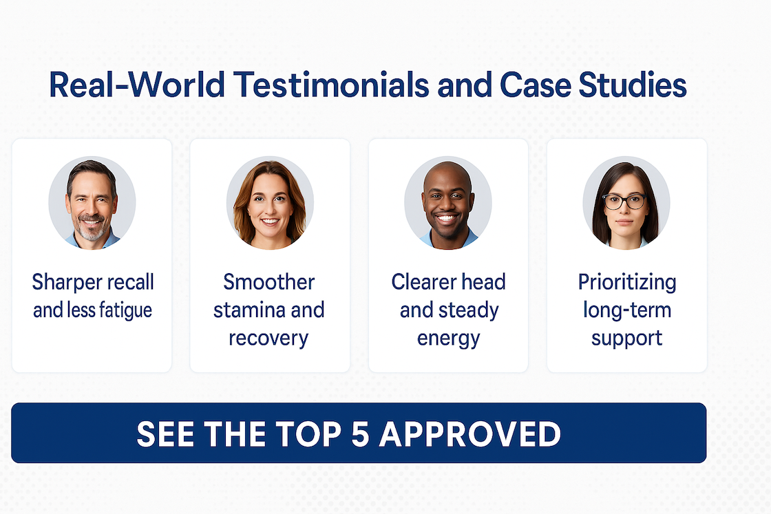 Testimonials and case studies grid